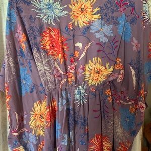 Beautiful floral kimono from the buckle